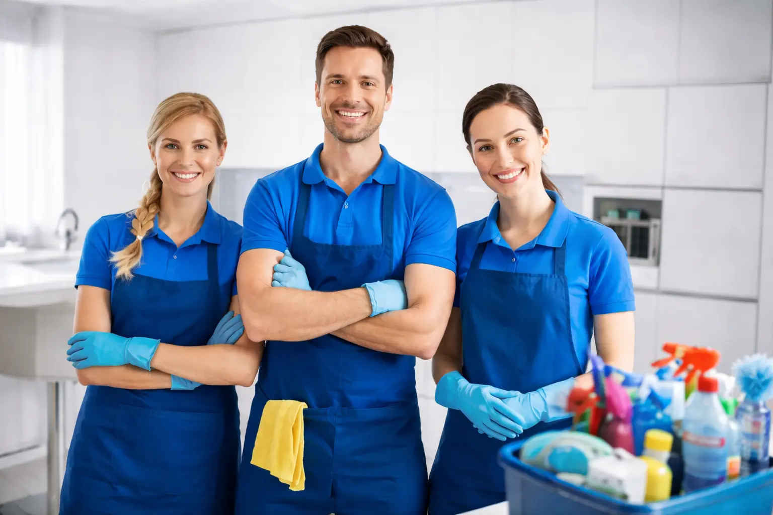 SnapClean team cleaning floors